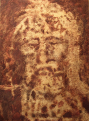 The Face of the Man in the Shroud; Original Painting; Denise Gracias